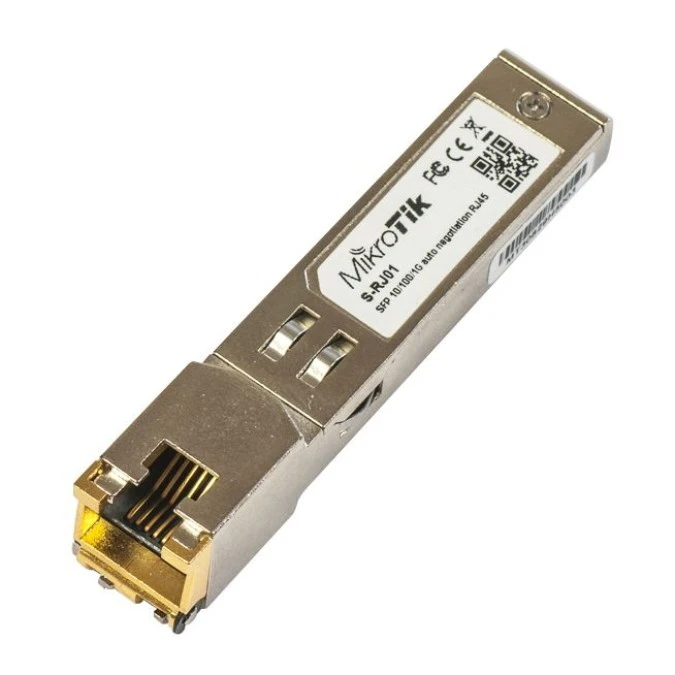 Moduł SFP 1,25Gb/s, RJ45, 100m MikroTik S‑RJ01 - obrazek 1