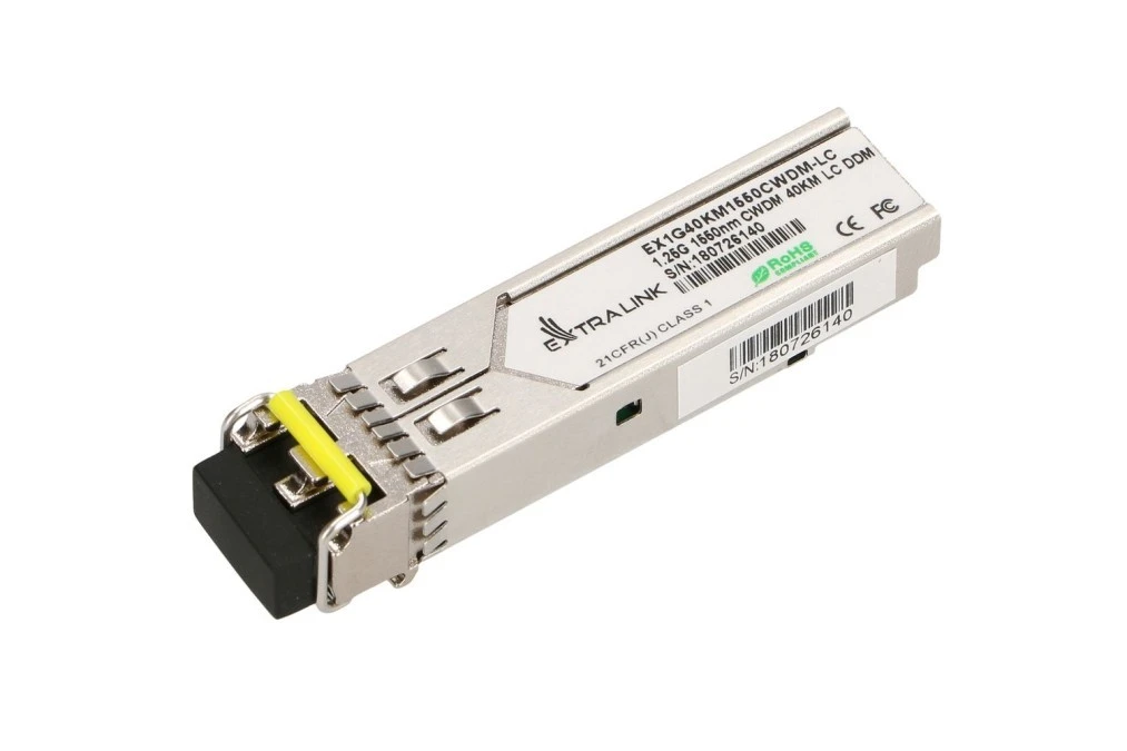 Moduł SFP CWDM 1,25Gbps, 1550nm, single mode, 40km, LC, DOM Extralink SFP 1.25G - obrazek 1