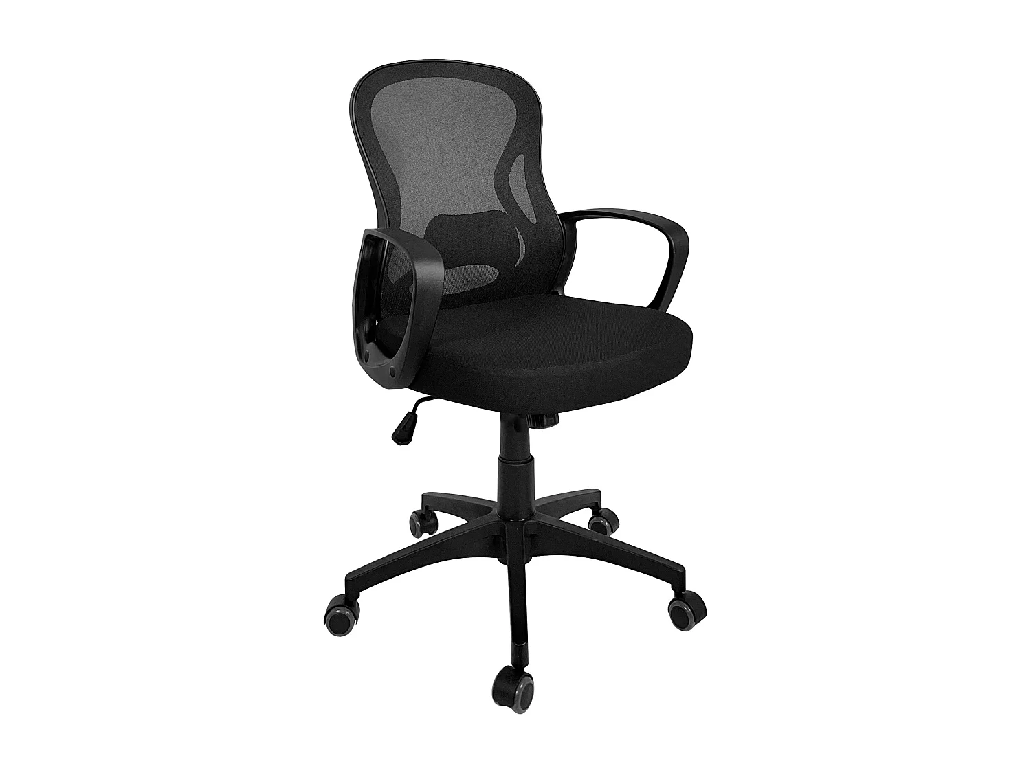 Ergonomiczne krzesło biurowe FEST z podparciem lędźwiowym (czarny) 236375
