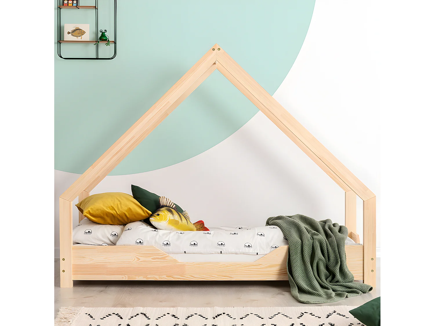 Łóżko dziecięce LOCA B 90x190 sosna 1206465 - obrazek 1