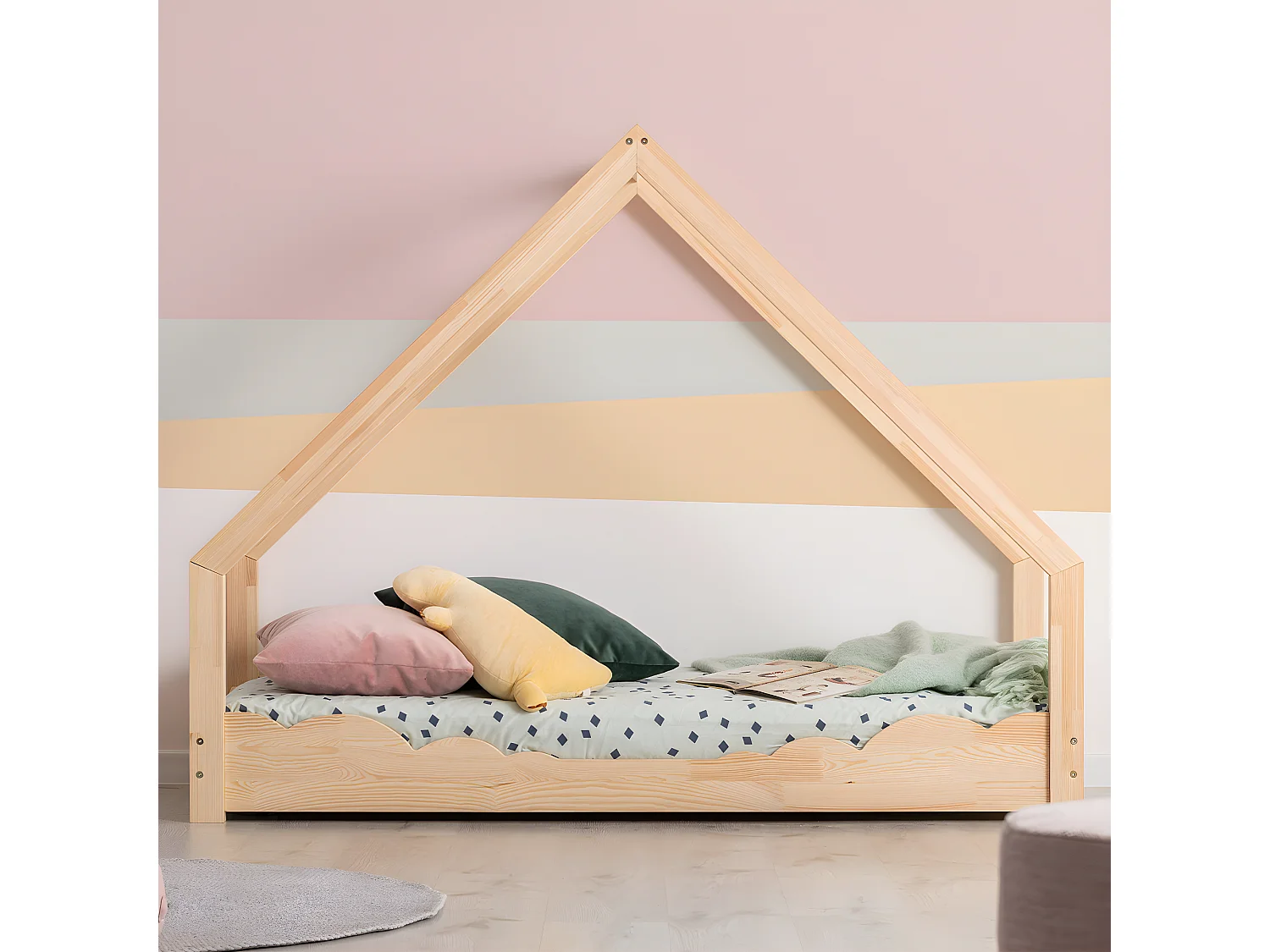 Łóżko dziecięce LOCA D 70x140 sosna 1206633 - obrazek 1