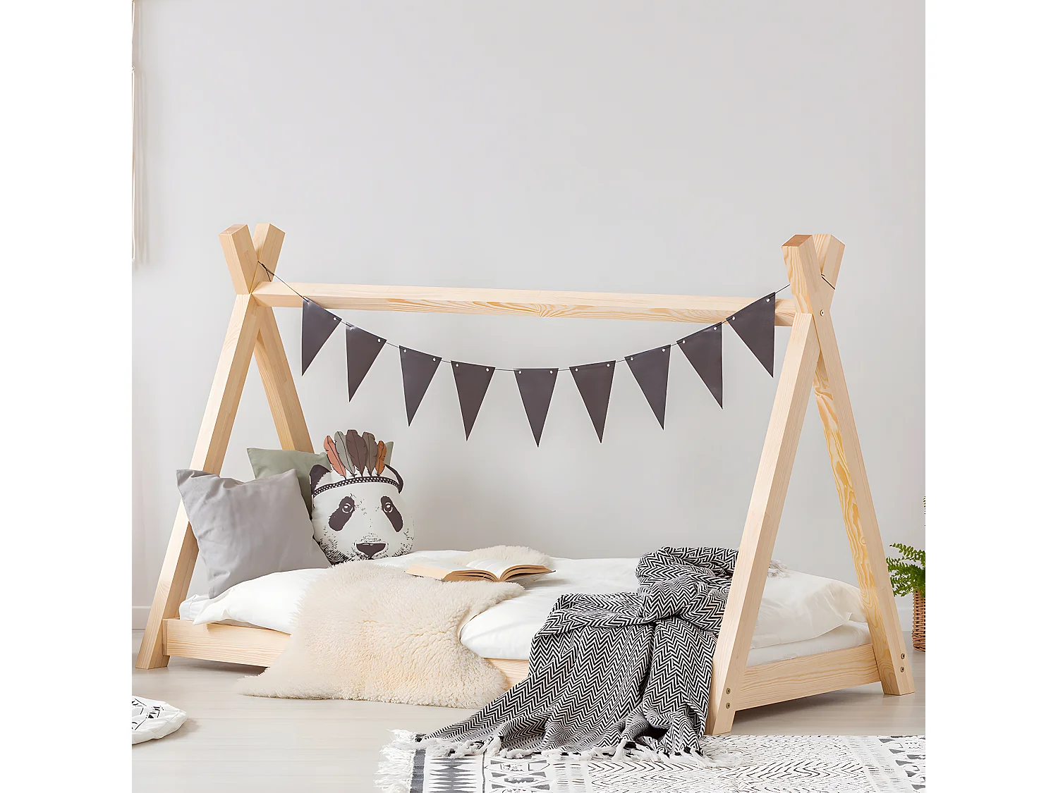 Łóżko dziecięce MILA TP 70x140 sosna 1206691 - obrazek 1