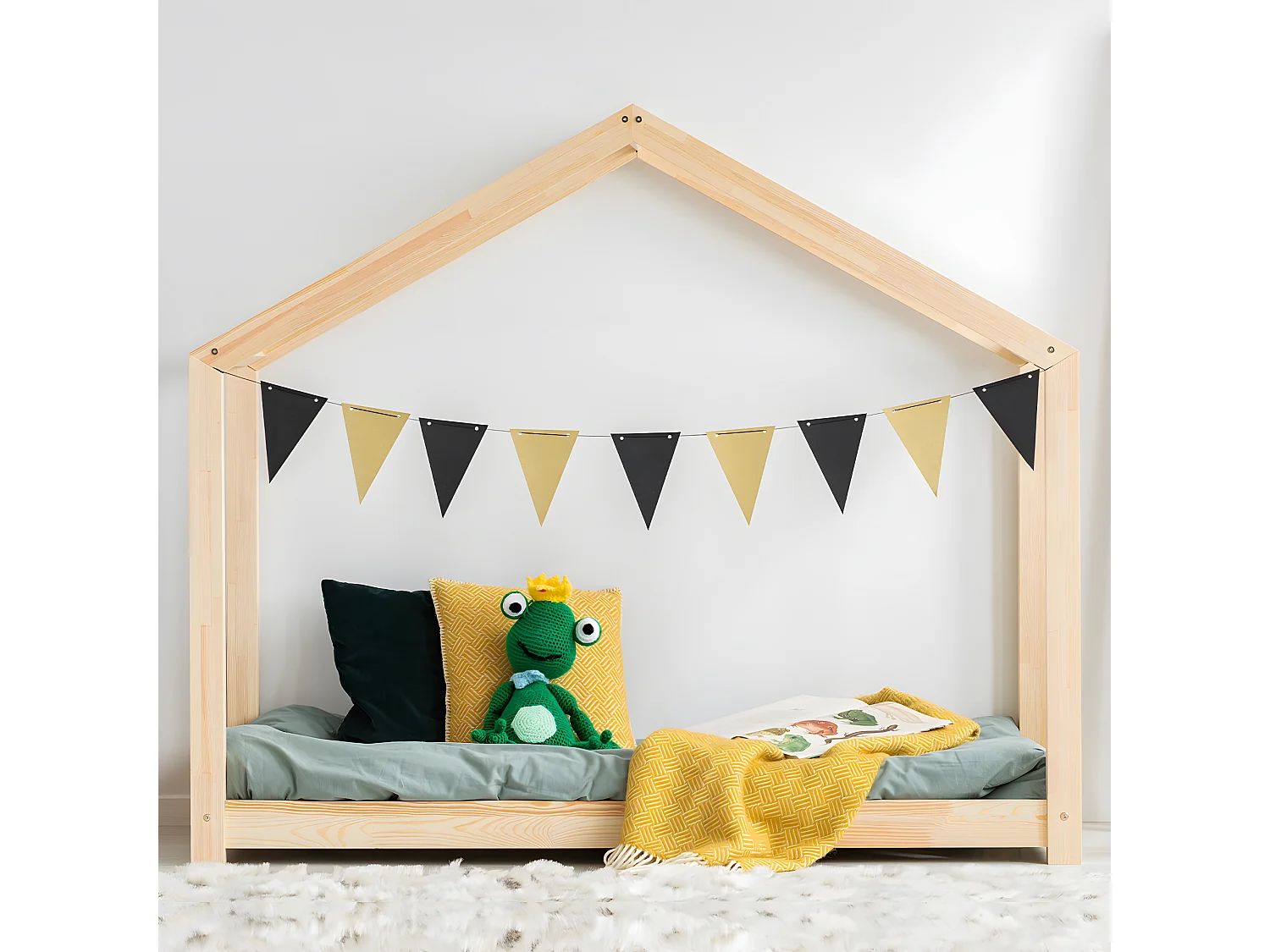 Łóżko dziecięce MILA RM 90x190 sosna 1206745 - obrazek 1