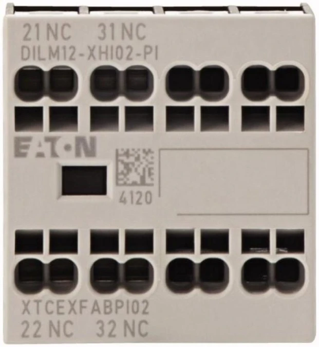 Moduł styków pomocniczych DILM12‑XHI02‑PI 2P 16A 2R mocowanie czołowe Push‑In 199457 - obrazek 1