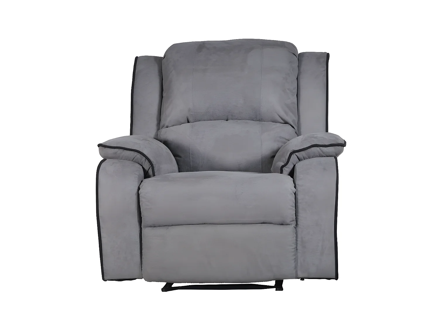 Fotel z funkcją relax z mikrofibry HERNANI - Szary 79497 - obrazek 1