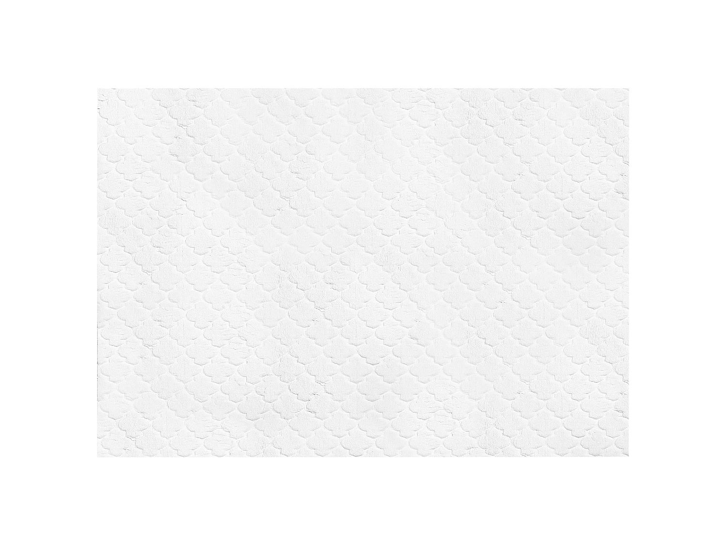 Dywan sztuczne futro królika 160 x 230 cm biały GHARO 1371691 - obrazek 1