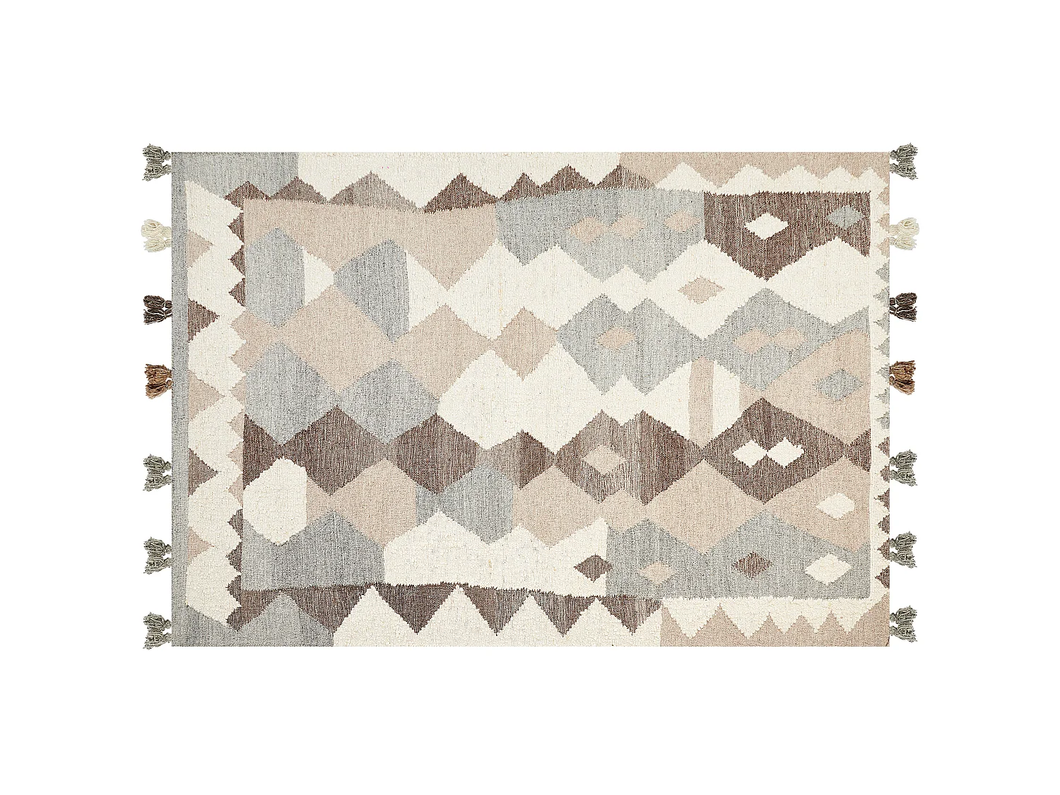 Dywan wełniany kilim 160 x 230 cm wielokolorowy ARALEZ 1371357 - obrazek 1