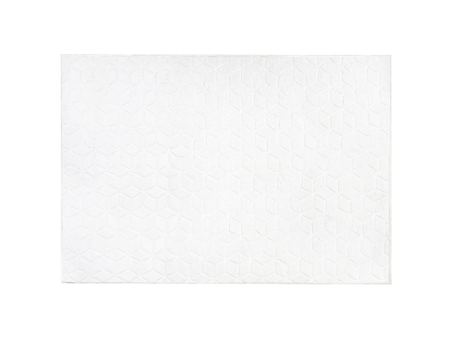 Dywan sztuczne futro królika 160 x 230 cm biały THATTA 1371975 - obrazek 1