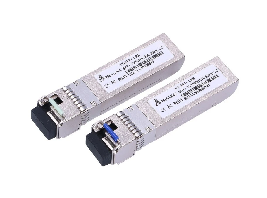 Moduł SFP+ WDM 10Gbps 1270/1330nm, single mode, 20km, LC, DOM, para Extralink SFP+ 10G - obrazek 1