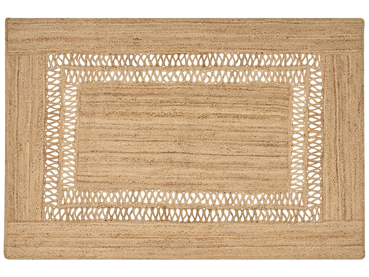 Dywan z juty 200 x 300 cm beżowy YENIKOY 1869255 - obrazek 1
