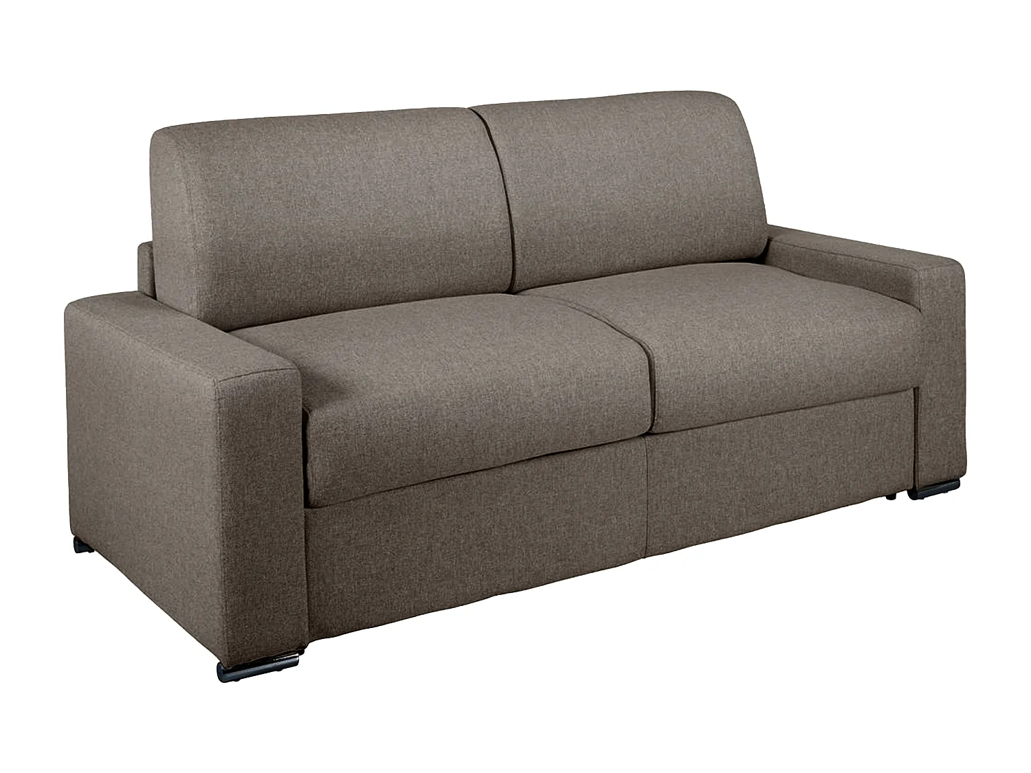 Kanapa 3-osobowa typu express - Kolor: antracytowy - Wymiary miejsca do spania: 140 cm - Materac 14 cm - CALITO 94245 - obrazek 1