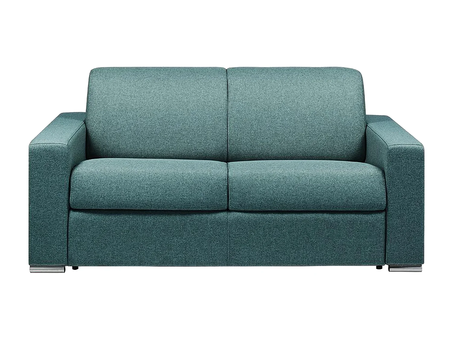Kanapa 2-osobowa typu express - Kolor: niebieski - Miejsce do spania: 120 cm - Materac 14 cm - CALITO 96135 - obrazek 1