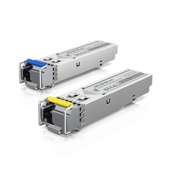 Moduł SFP BIDI, SM, Simplex LC, 1.25Gbps, 3km Ubiquiti UACC‑OM‑SM‑1G‑S‑2 - obrazek 1