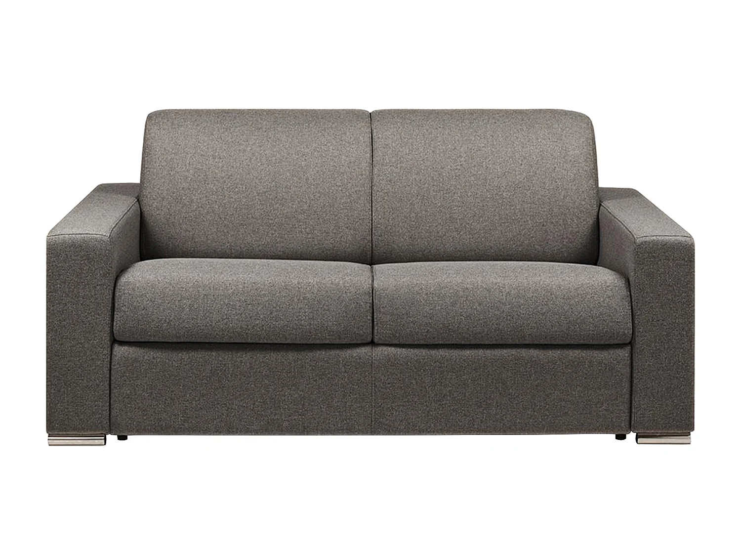 Kanapa 2-osobowa typu express - Kolor: antracytowy - Miejsce do spania: 120 cm - Materac 22 cm - CALITO 137707 - obrazek 1
