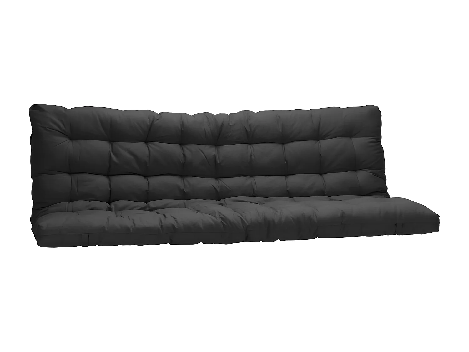 Futon japoński MODULO specjalna opcja kanapy z funkcją łóżka – 135 × 190 cm – kolor czarny 102565