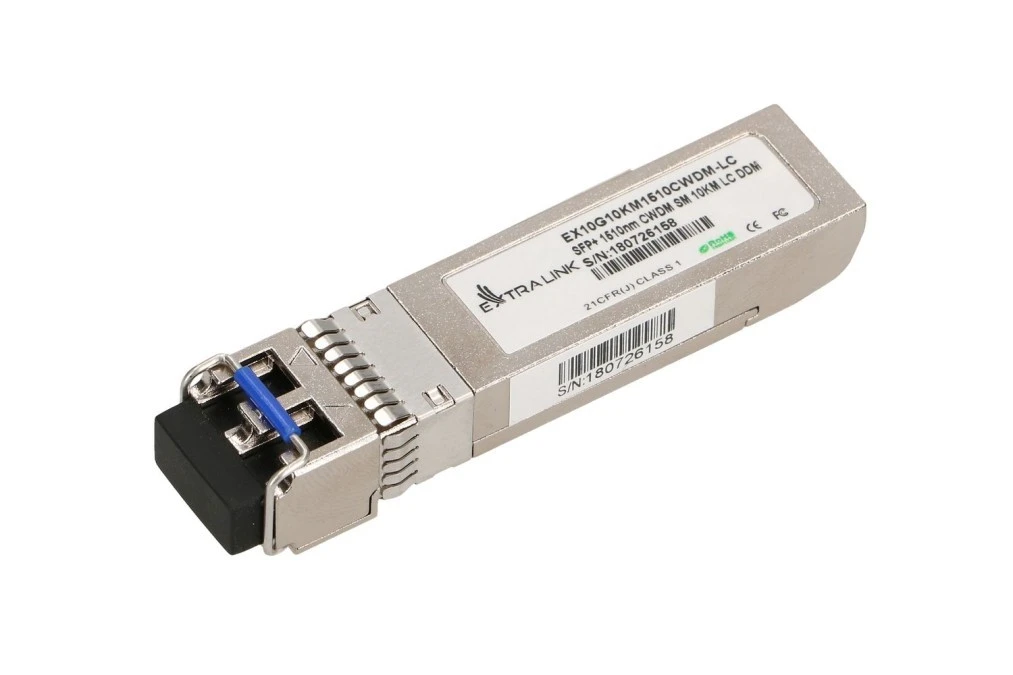 Moduł SFP+ CWDM 10Gbps, 1510nm, single mode, 10km, LC, DOM Extralink SFP+ 10G - obrazek 1