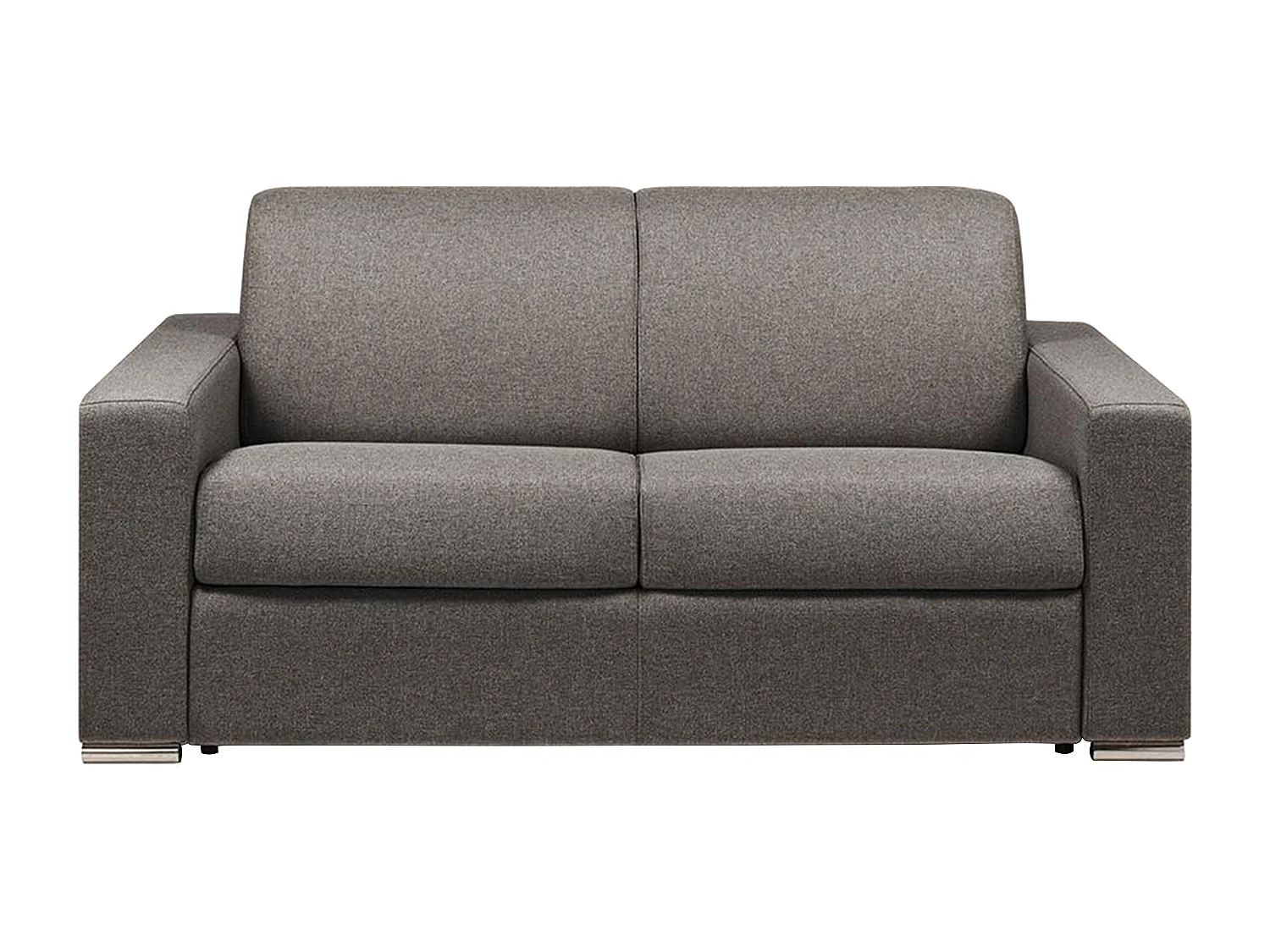 Kanapa 2-osobowa typu express - Kolor: antracytowy - Miejsce do spania: 120 cm - Materac 18 cm - CALITO 96187 - obrazek 1