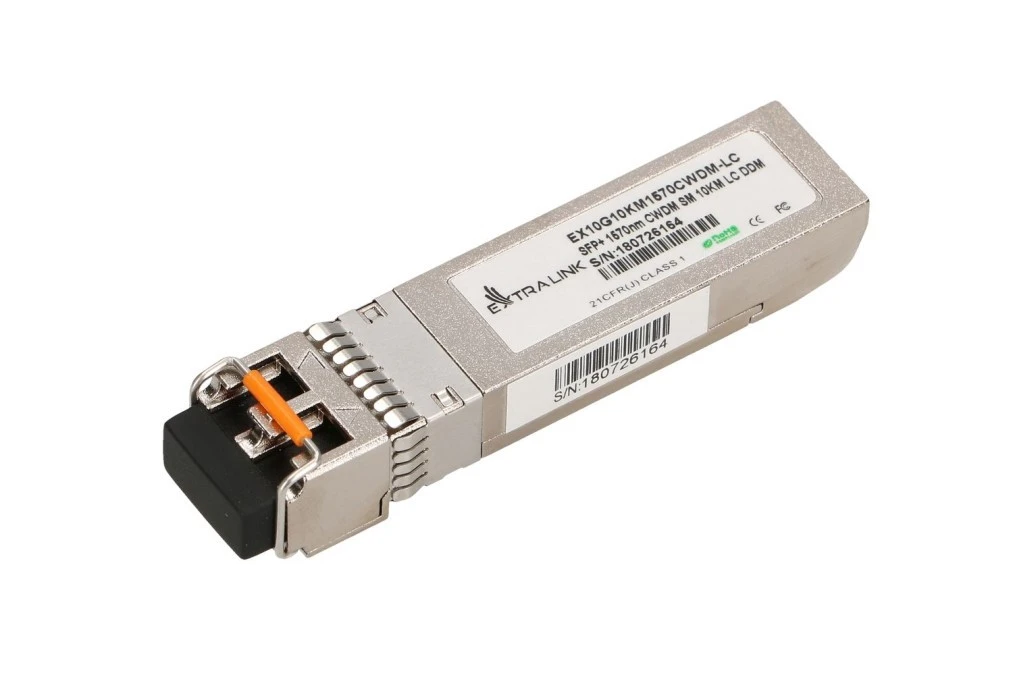 Moduł SFP+ CWDM 10Gbps, 1570nm, single mode, 10km, LC, DOM Extralink SFP+ 10G - obrazek 1