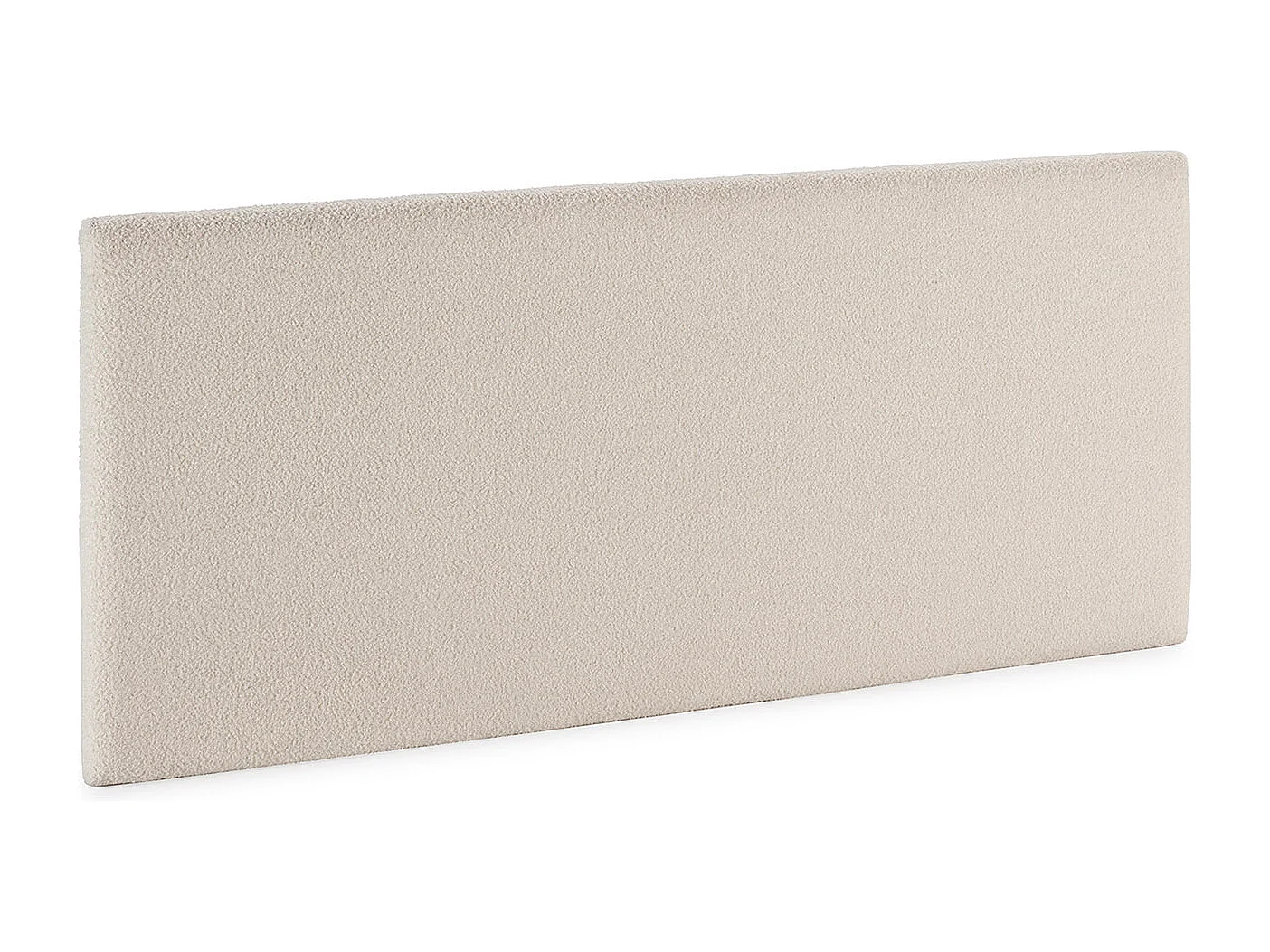 Głowica łóżka Niebla 140×60 cm Imitacja tkaniny baranek beżowa 3297124