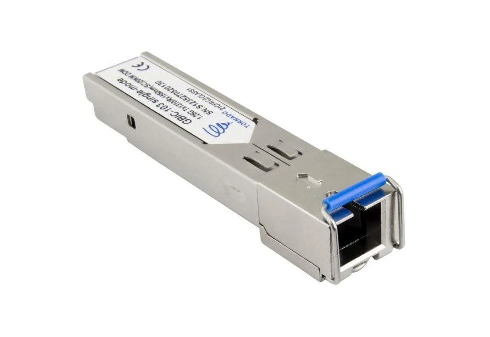 Moduł SFP GBIC‑103, single‑mode, 1,25G, Tx:1310 / Rx:1550, SC, 20KM, DDM (TORNADO) - obrazek 1