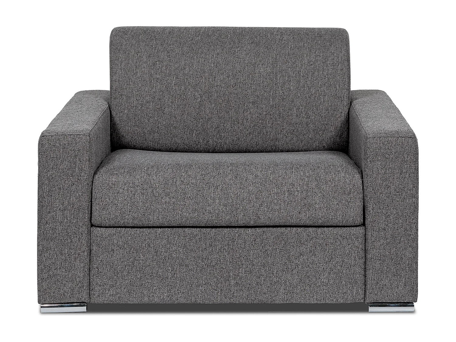 Fotel rozkładany typu express z antracytową tapicerką - Miejsce do spania 70 cm - Materac 14 cm - CALITO 3294646 - obrazek 1