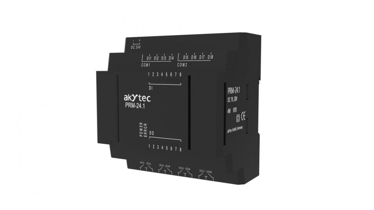 Moduł rozszerzeń do sterownika PLC PR102/PR200, 8DI, 8DO, 24 VDC ‑ PRM‑24.1 80116 - obrazek 1