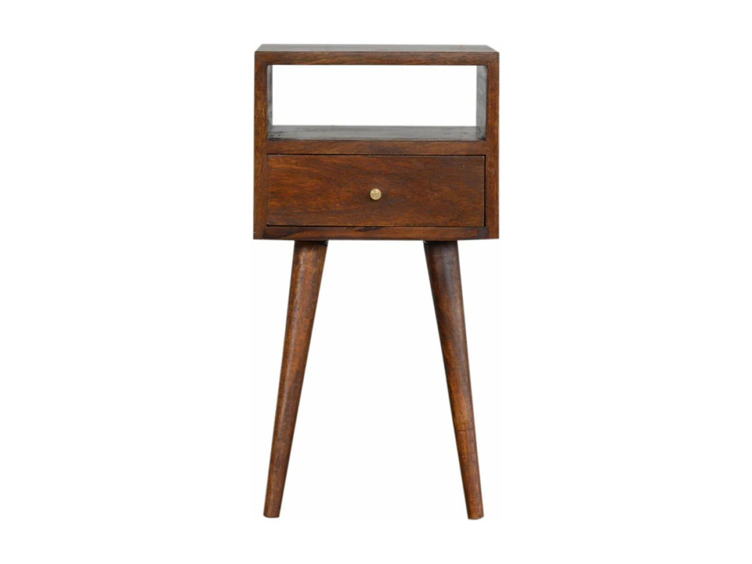 Mini stolik nocny z drewna kasztanowego. 3479958 - obrazek 1