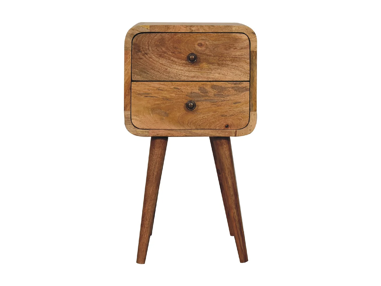Mini łukowaty stolik nocny w stylu dębowym 3479961 - obrazek 1