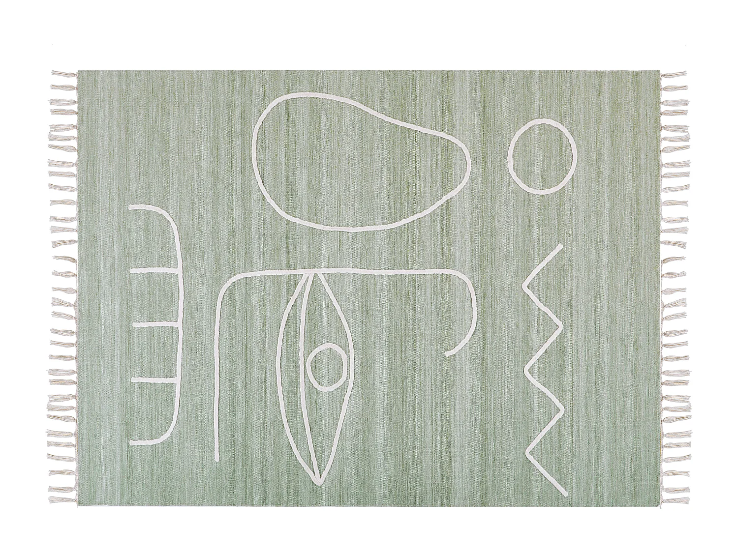 Dywan zewnętrzny 140 x 200 cm jasnozielony YAVU 1313903 - obrazek 1