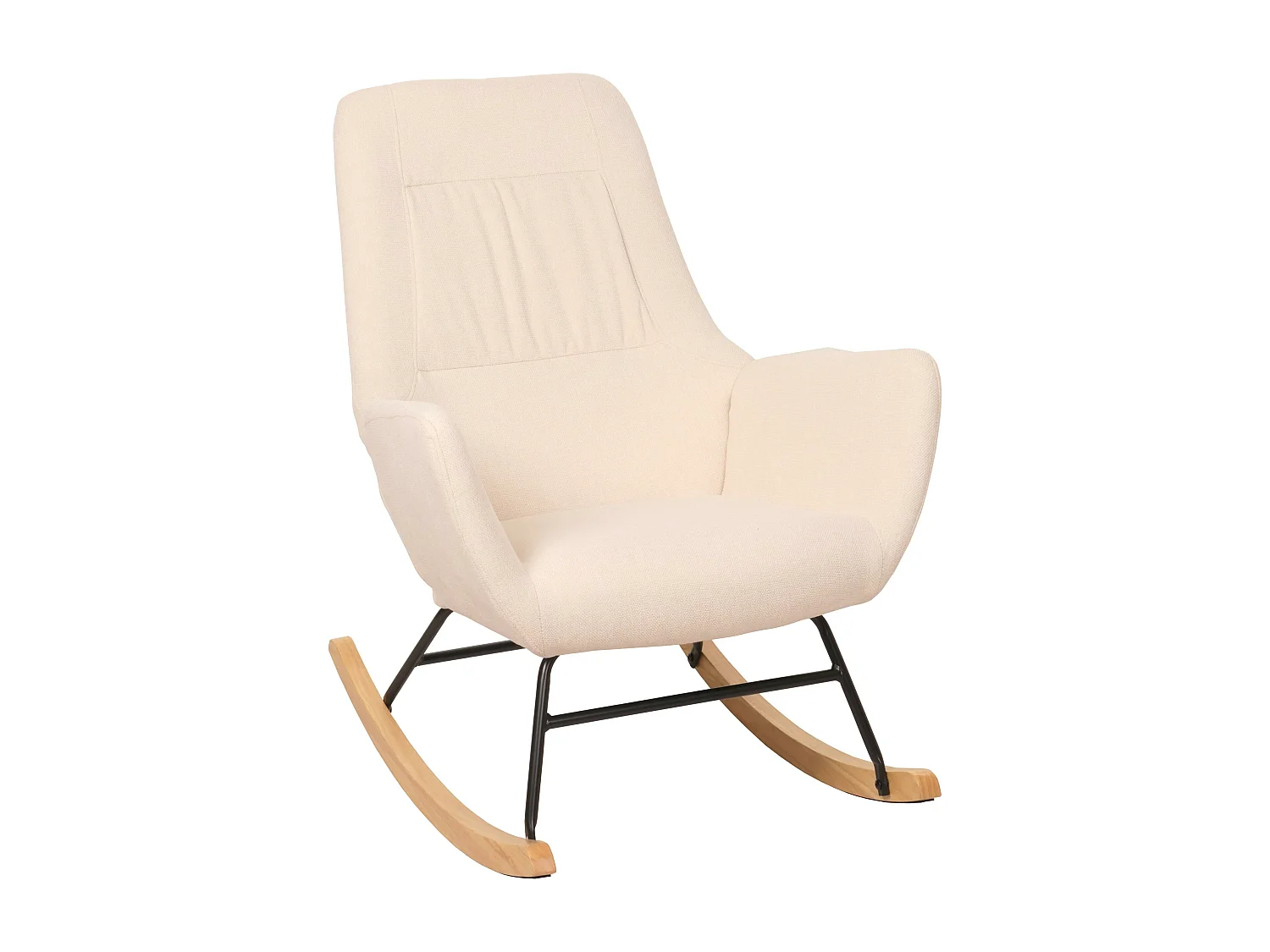 Fotel bujany MCW-N13, kremowy 3566845 - obrazek 1