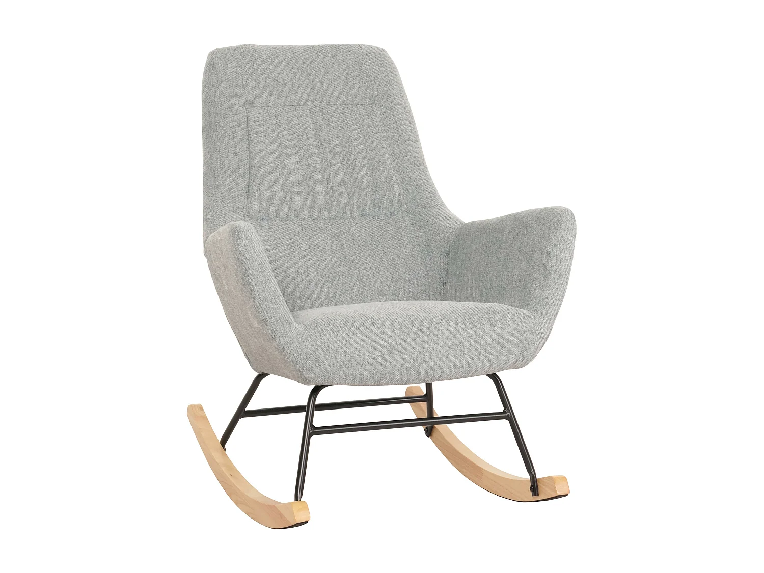 Fotel bujany MCW-N13, szaro-zielony 3566843 - obrazek 1
