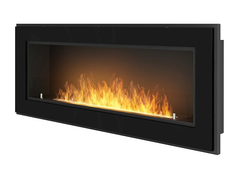 Kominek bioetanolowy Frame 1200 SimpleFire do zabudowy z czarnym szkłem 3049953
