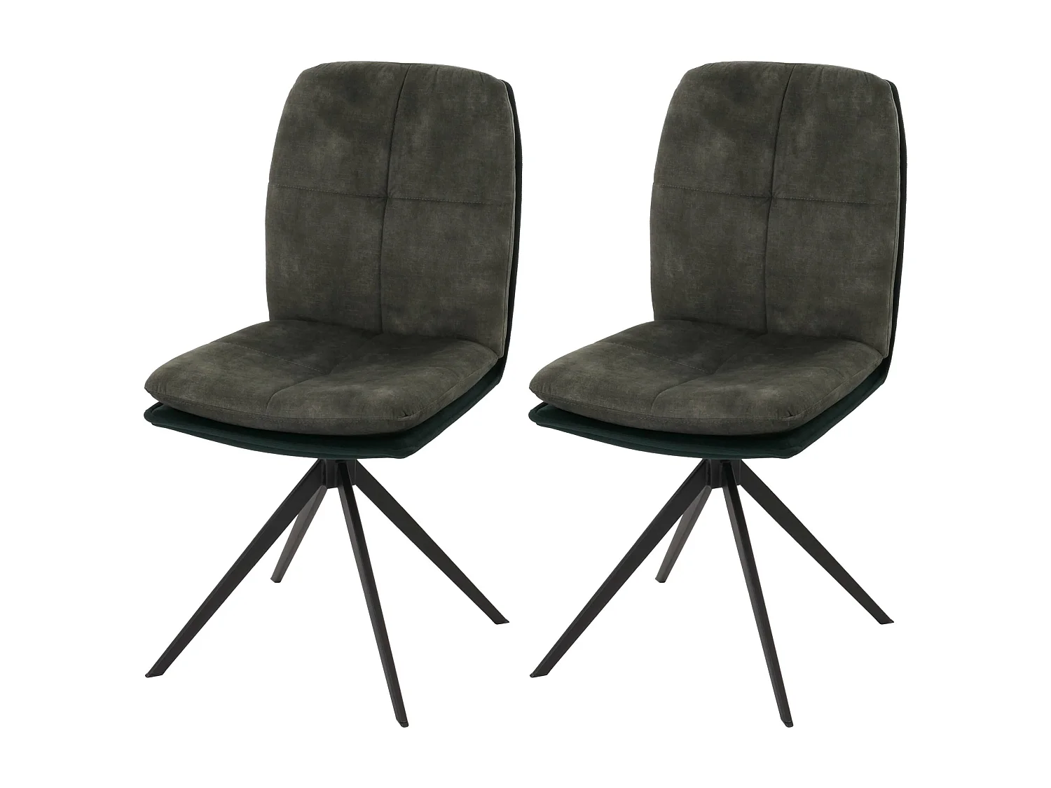 Krzesło do jadalni MCW-M68 (zestaw 2 szt.), zielone 3581959 - obrazek 1