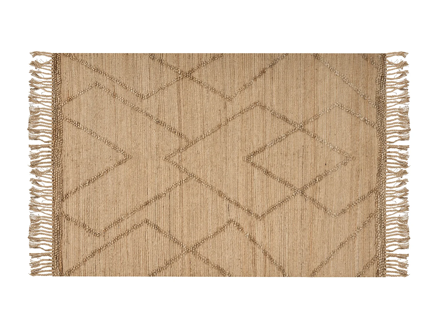 Dywan z juty 160 x 230 cm beżowy HANDERE 1896113 - obrazek 1