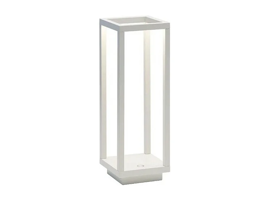 Latarnia domowa LED zasilana bateryjnie 2,2 W, biała, IP54, szafranowa 3578781 - obrazek 1