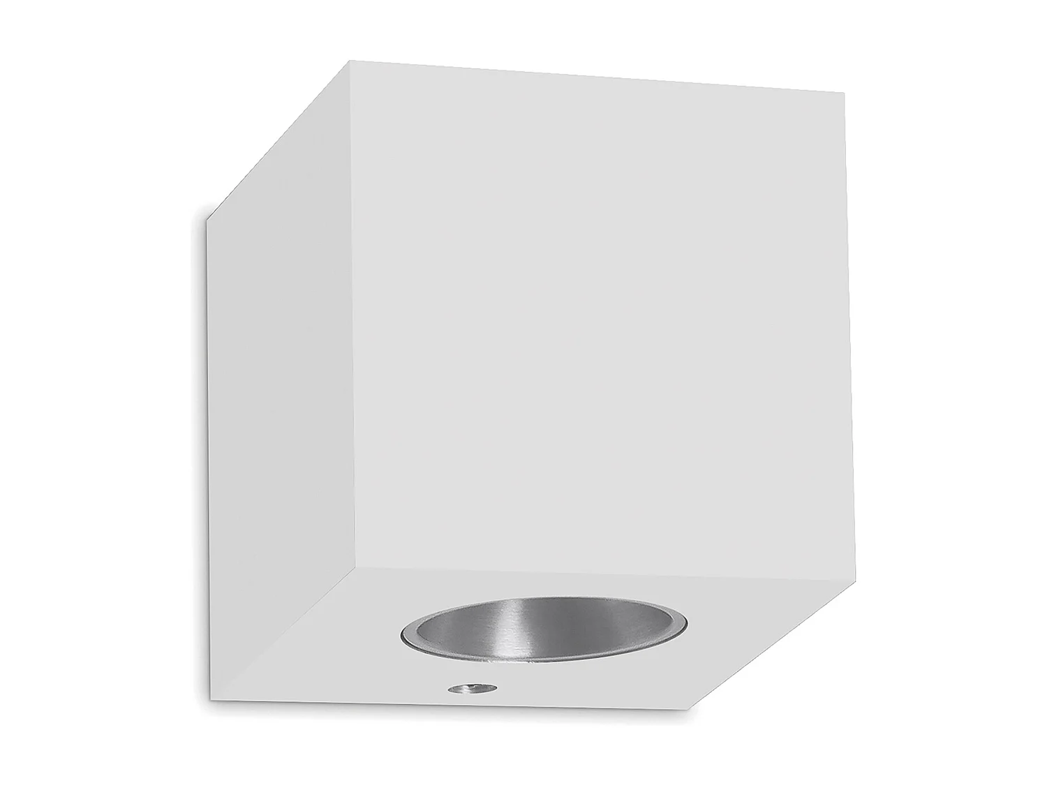 Aluminiowy kinkiet BRICK w nowoczesnym stylu – Szeroko?? 6,5 x Wysoko?? 7,2 cm – bia?y – LED SMD 3W – 3K – góra i dó? – 110° – IP20 3715184
