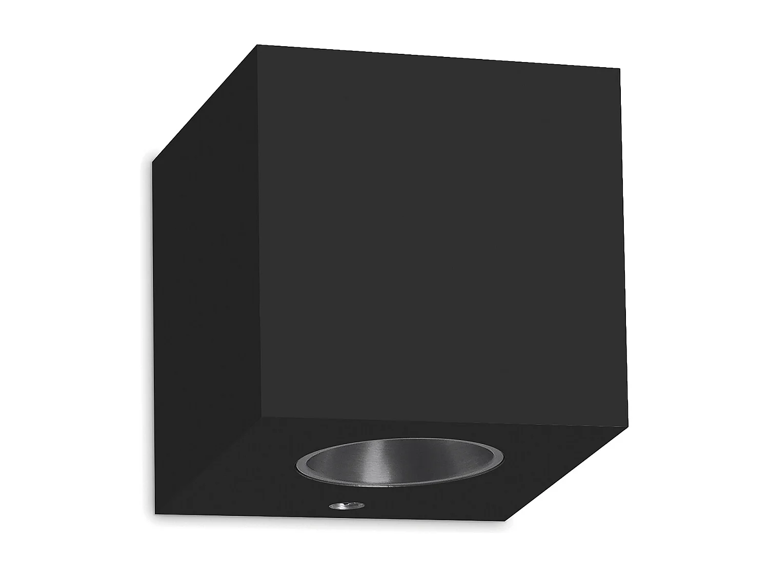 Aluminiowy kinkiet BRICK w nowoczesnym stylu - Szeroko?? 6,5 x wys. 7,2 cm - czarny - 3W LED SMD - 3K - góra i dó? - 110° - IP20 3715006 - obrazek 1