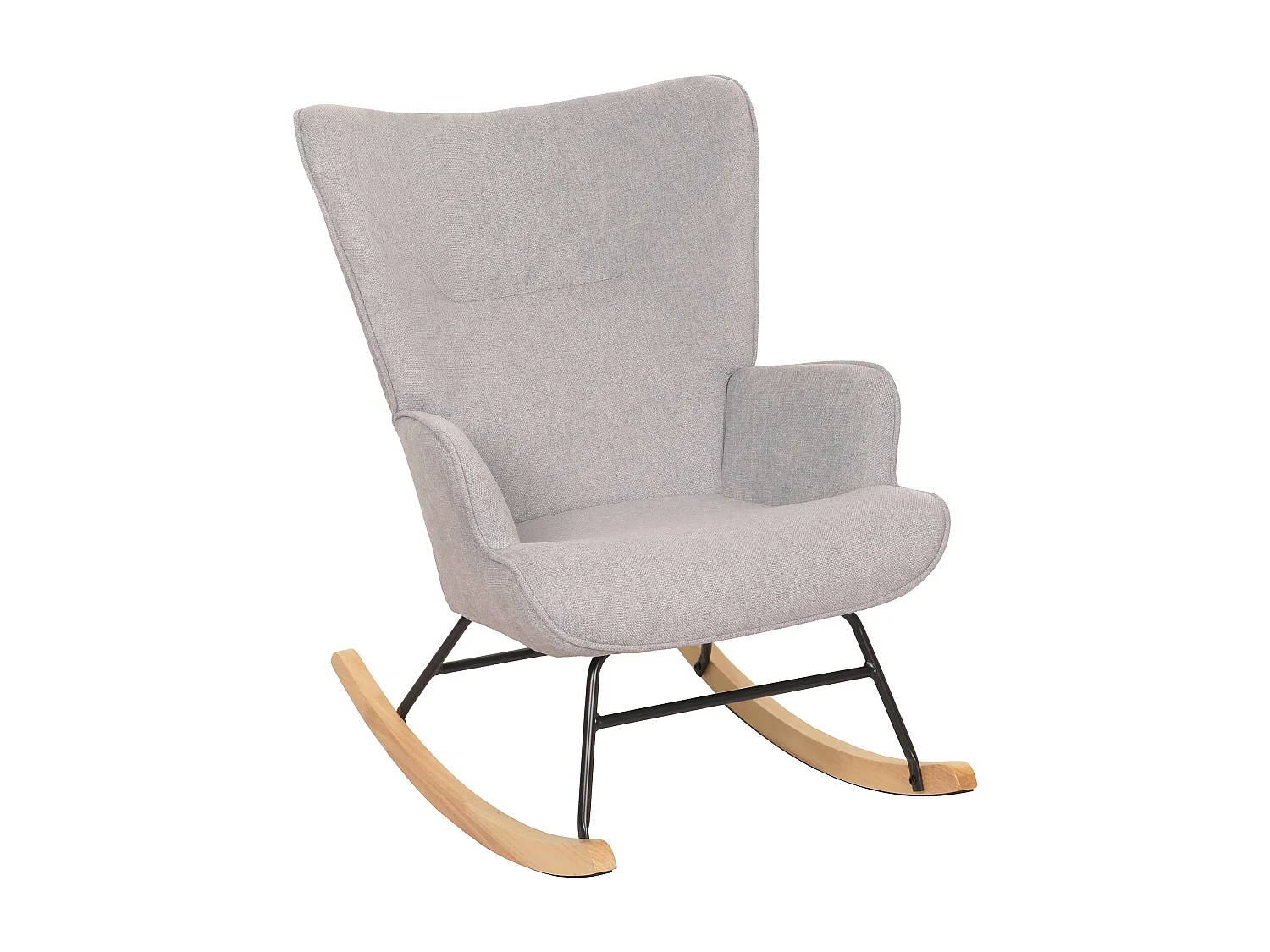 Fotel bujany MCW-N14, jasnoszary 3748589 - obrazek 1