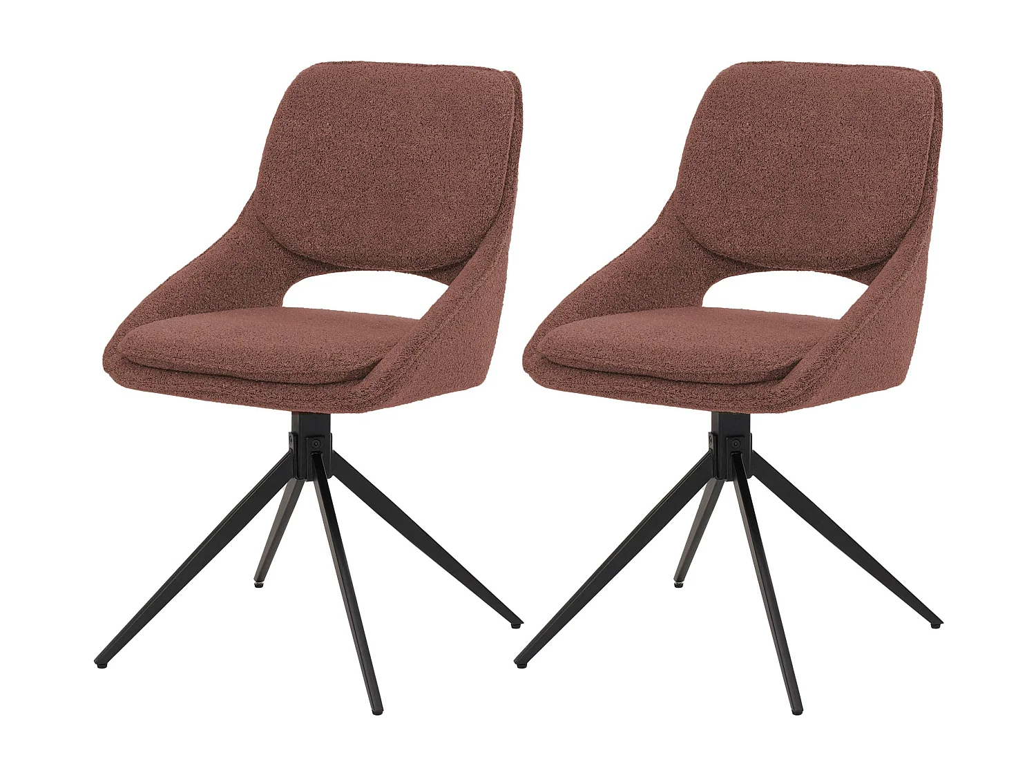 Krzesło do jadalni MCW-N73 (zestaw 2 szt.), brązowe 3771839 - obrazek 1