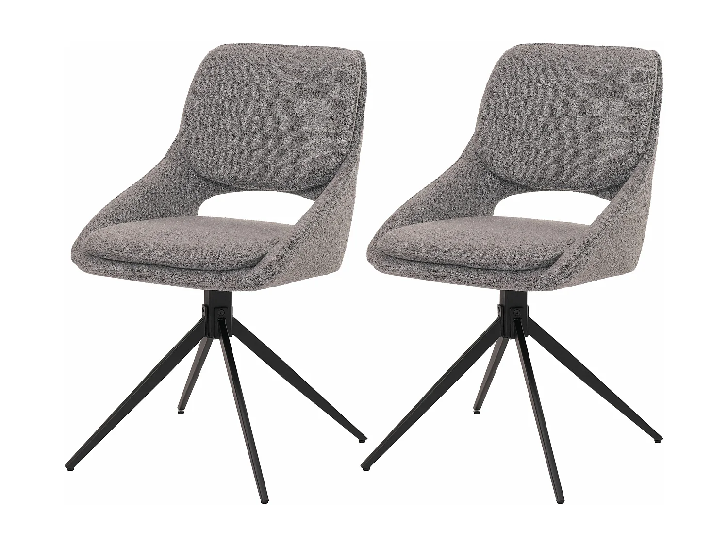 Krzesło do jadalni MCW-N73 (zestaw 2 szt.), szare 3771834 - obrazek 1