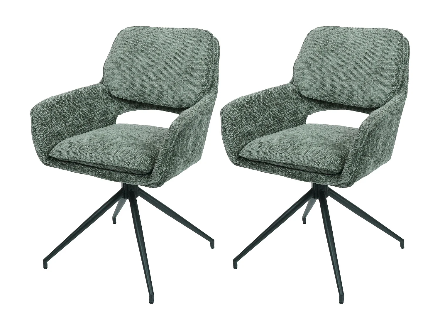 Krzesło do jadalni MCW-N74 (zestaw 2 sztuk), zielony 3775376 - obrazek 1