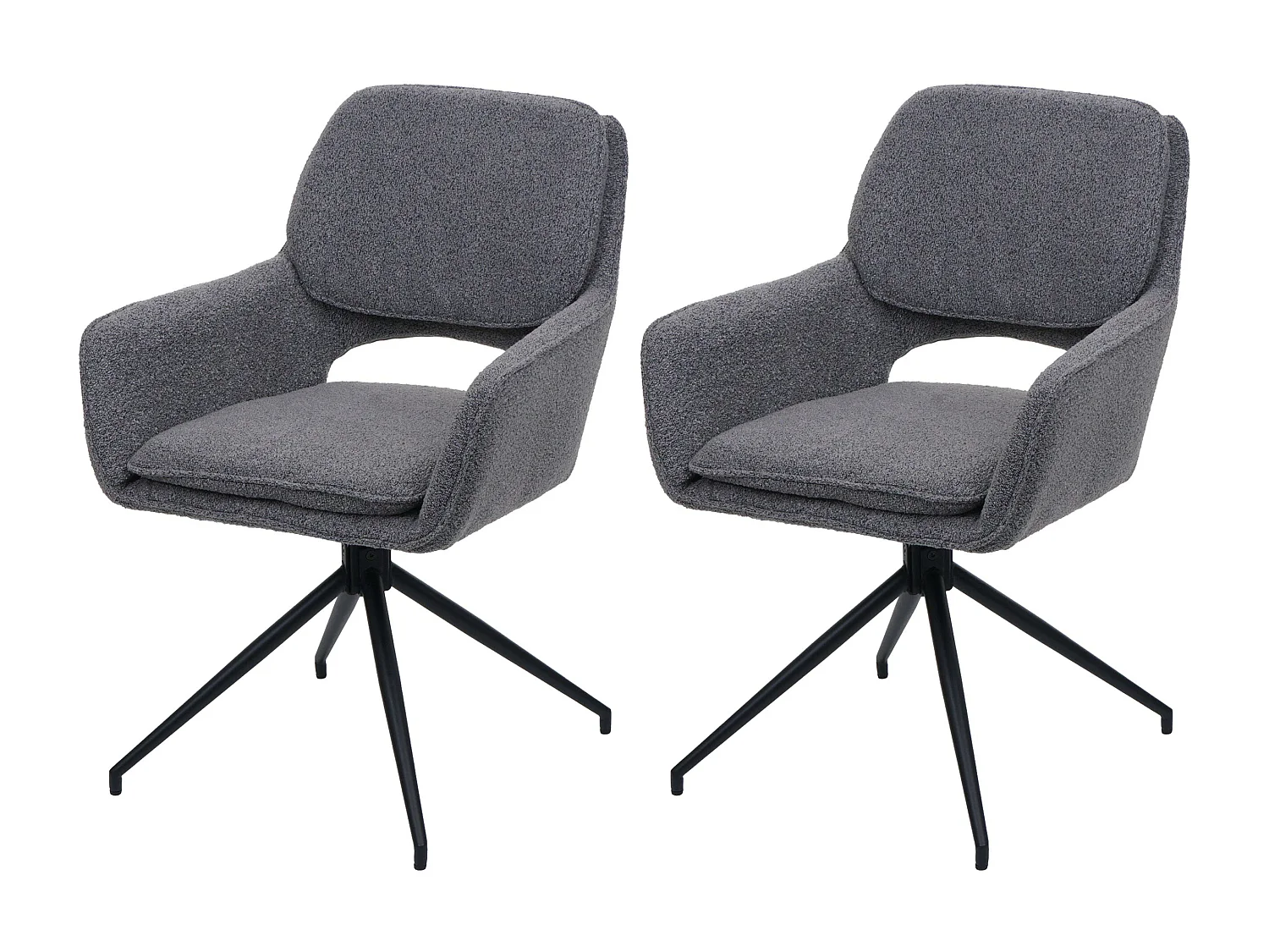 Krzesło do jadalni MCW-N74 (zestaw 2 sztuk), szary 3775382 - obrazek 1