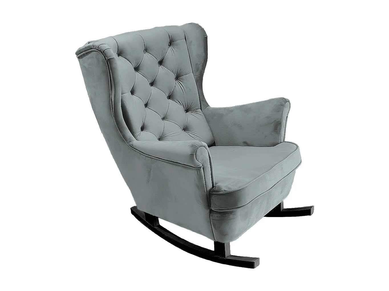 Fotel Relax z Tapicerowanym Siedzeniem i Podłokietnikami, Fotel TV 102x81x95cm Popiel_29859 3862485 - obrazek 1