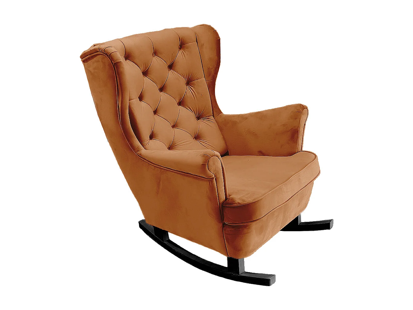 Fotel Relax z Tapicerowanym Siedzeniem i Podłokietnikami, Fotel TV 102x81x95cm Pomarańczowy_29824 3862490 - obrazek 1
