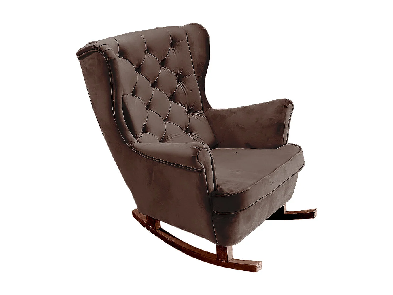 Fotel Relax z Tapicerowanym Siedzeniem i Podłokietnikami, Fotel TV 102x81x95cm Brązowy_29815 3862492 - obrazek 1