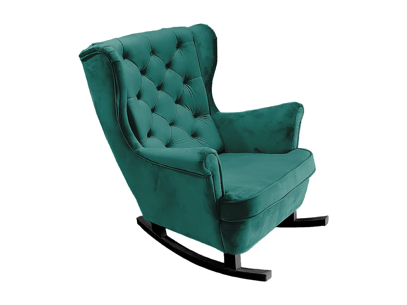 Fotel Relax z Tapicerowanym Siedzeniem i Podłokietnikami, Fotel TV 102x81x95cm Zielony_29852 3862499 - obrazek 1