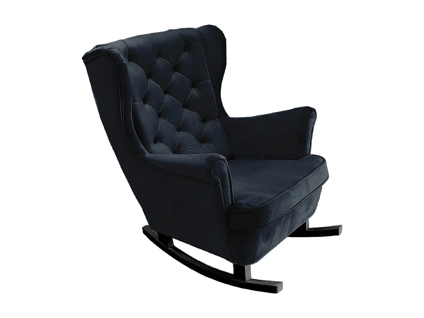 Fotel Relax z Tapicerowanym Siedzeniem i Podłokietnikami, Fotel TV 102x81x95cm Czarny_29863 3862501 - obrazek 1