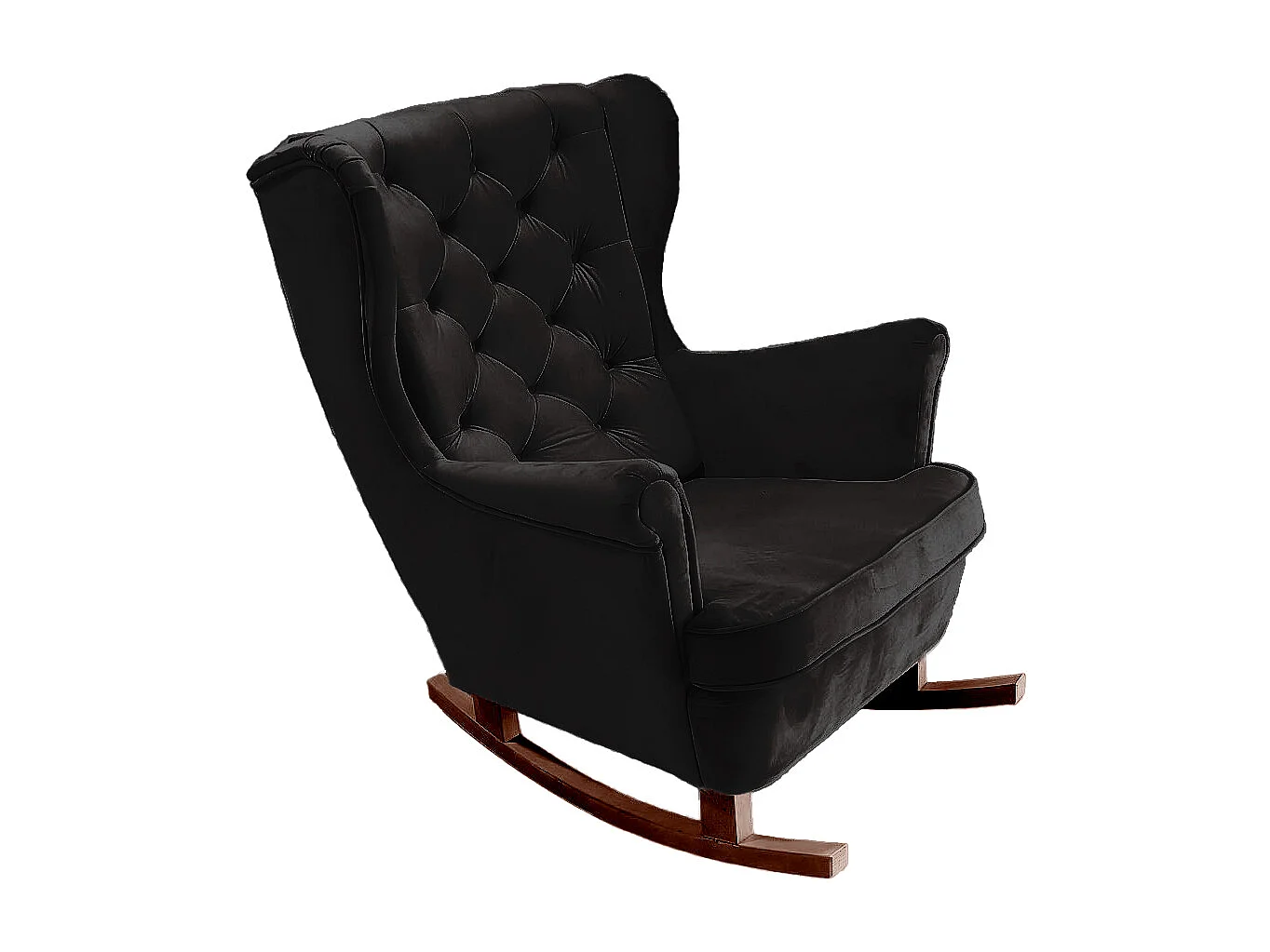 Fotel Relax z Tapicerowanym Siedzeniem i Podłokietnikami, Fotel TV 102x81x95cm Czarny_29884 3862505 - obrazek 1