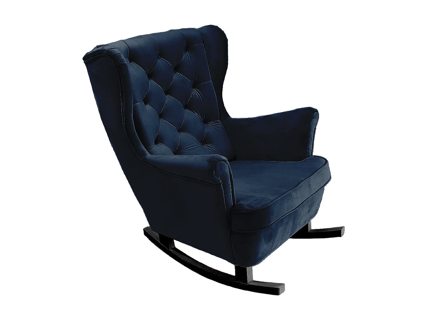 Fotel Relax z Tapicerowanym Siedzeniem i Podłokietnikami, Fotel TV 102x81x95cm Niebieski_29864 3862515 - obrazek 1