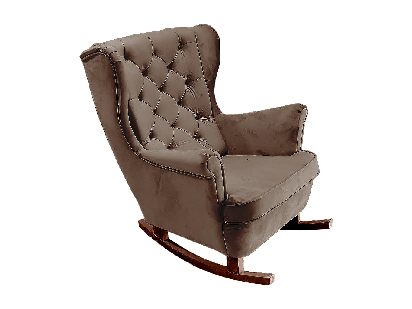 Fotel Relax z Tapicerowanym Siedzeniem i Podłokietnikami, Fotel TV 102x81x95cm Brązowy_29814 3862518 - obrazek 1